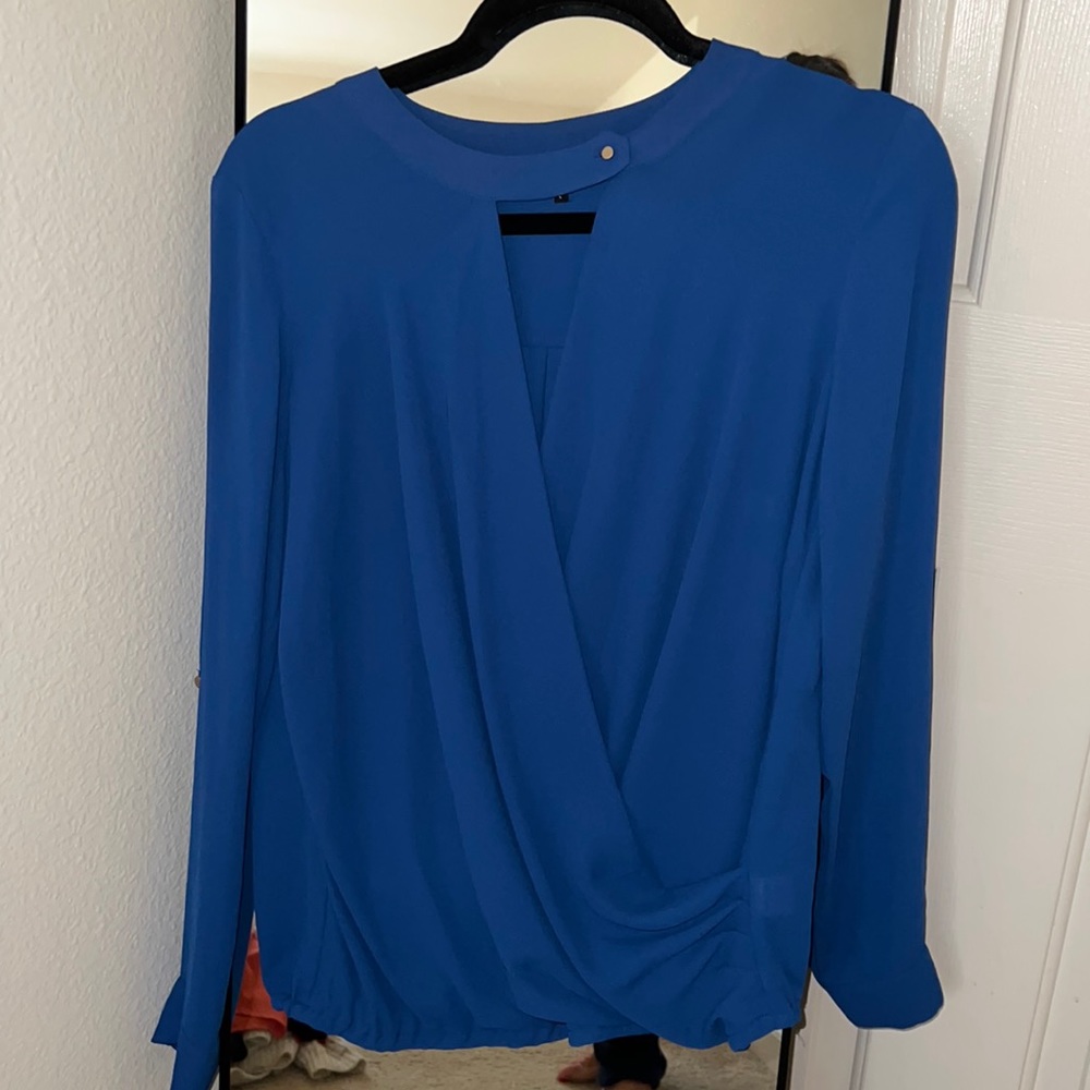 EUC Ro&De button collar wrap shirt